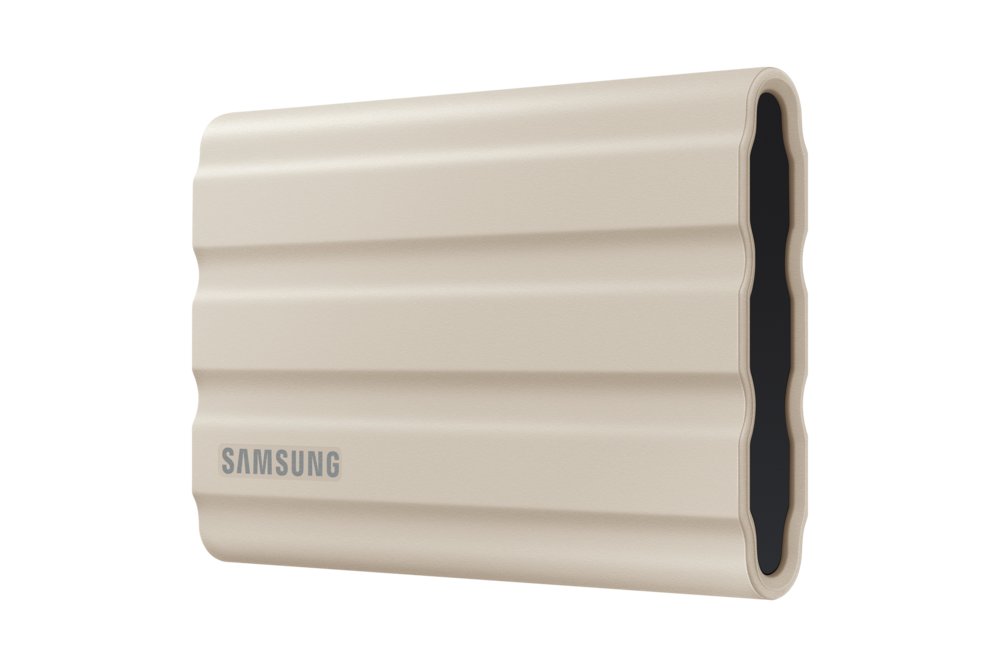 Samsung T7 Shield | Externe SSD | 1TB | USB 3.2 Gen2 | 1.050MB/s Lezen | 1.000MB/s Schrijven | Beige - Matmuis - Matmuis