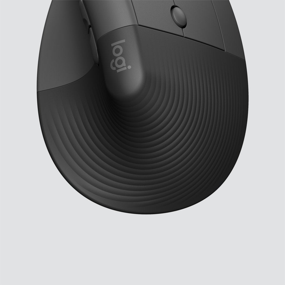 Logitech Lift for Business | Ergonomische Draadloze Muis | Rechtshandig | RF + Bluetooth | 4000 DPI | Grafiet - Matmuis - Matmuis