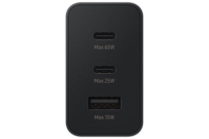 Samsung EP-T6530 | Oplader 65W | 2x USB-C & 1x USB-A | Zwart