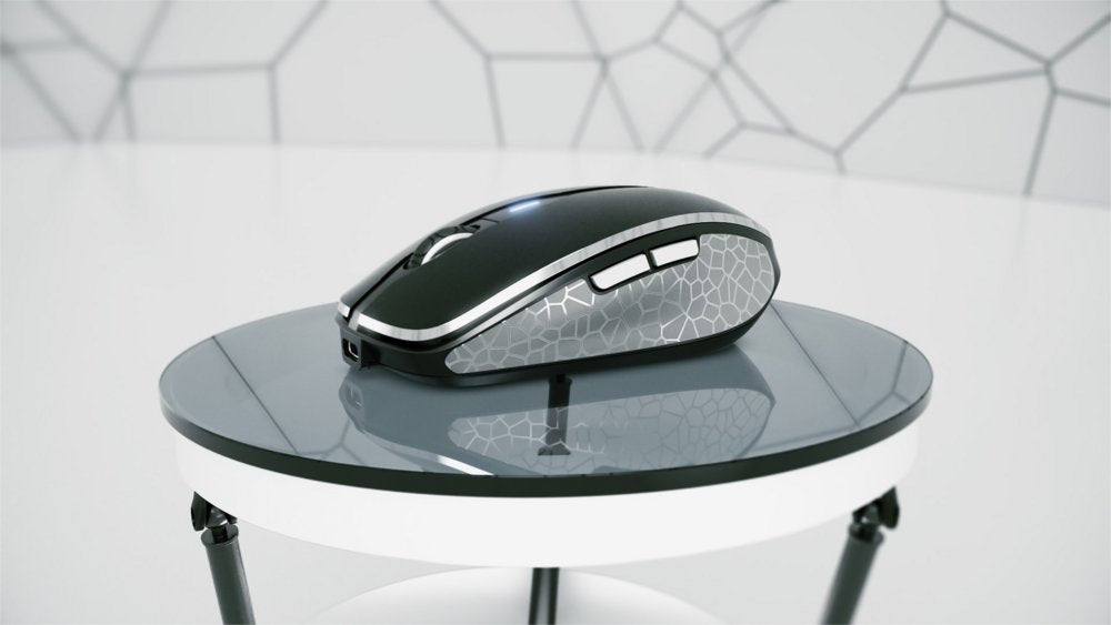 Cherry MW 8C Advanced | Draadloze Muis | Links- en Rechtshandig | RF + Bluetooth | 3200 DPI | Zwart/Grijs - Matmuis - Matmuis