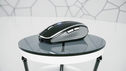 Cherry MW 8C Advanced | Draadloze Muis | Links- en Rechtshandig | RF + Bluetooth | 3200 DPI | Zwart/Grijs - Matmuis - Matmuis
