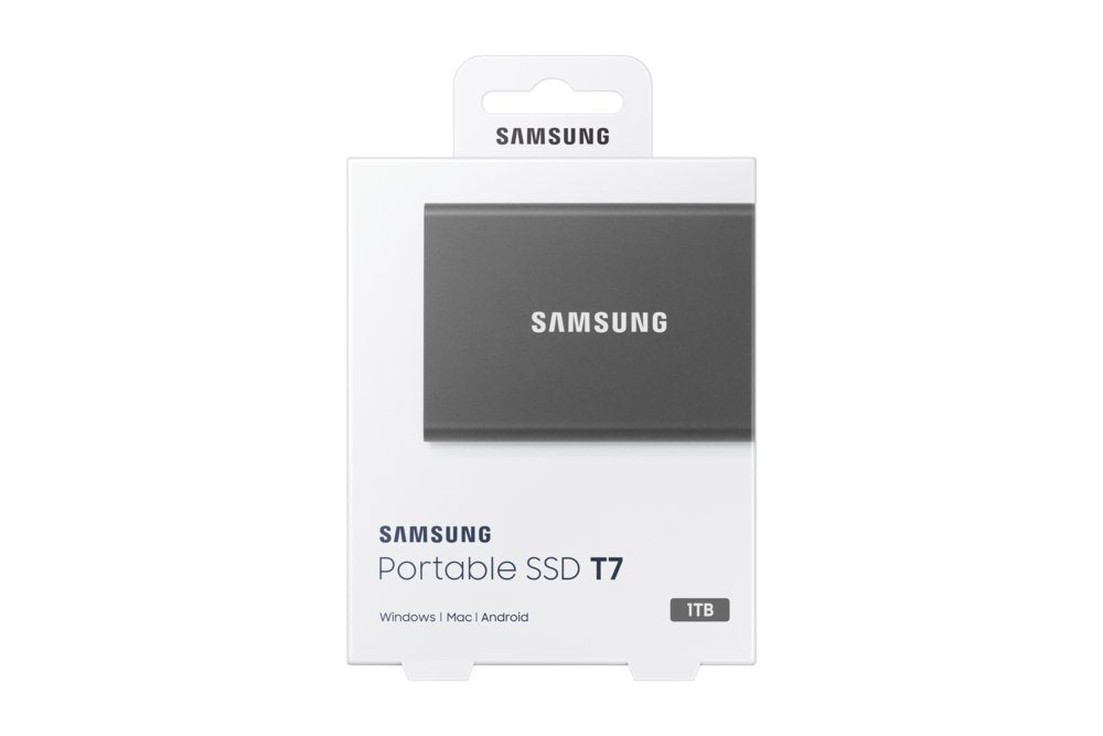 Samsung T7 | Externe SSD | 1TB | USB 3.2 Gen2 | 1.050MB/s read | 1.000MB/s write | Grijs - Matmuis - Matmuis