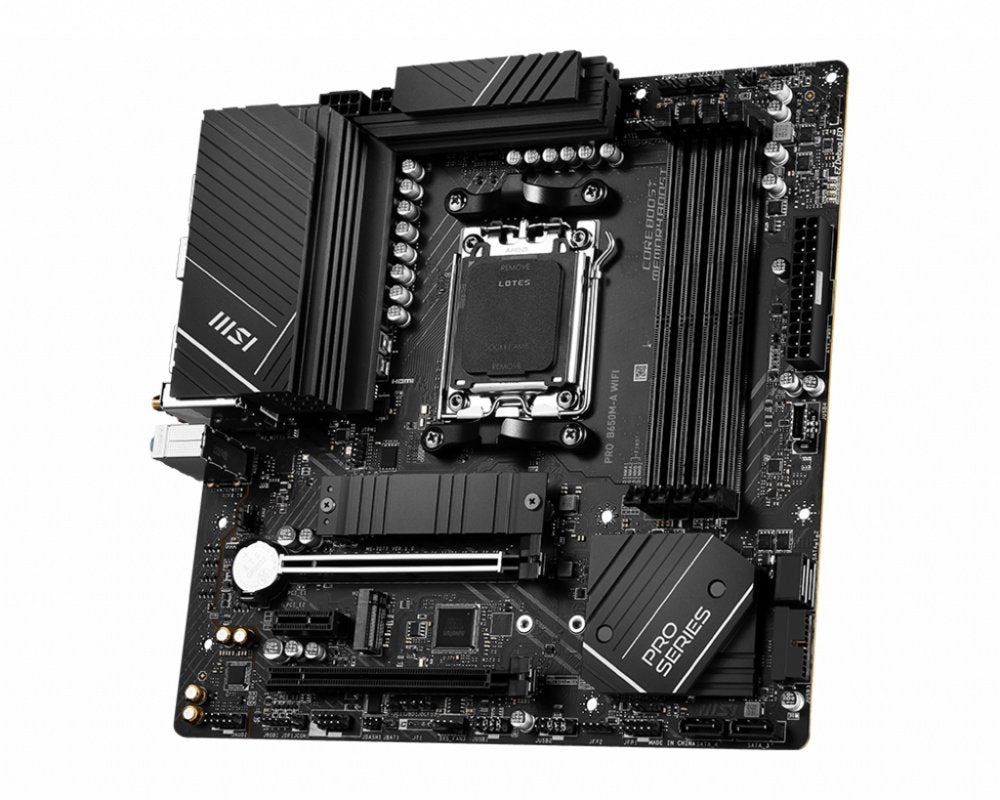 MSI PRO B650M-A WIFI AMD | Socket AM5 | AMD B650 | 4xDDR5 | Micro-ATX | Moederbord - Matmuis - Matmuis