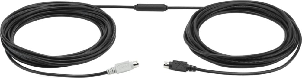 Logitech GROUP 10m Extender Cable 939-001487 | Mini-DIN-6 | Voor grote vergaderruimtes | Zwart - Matmuis - Matmuis