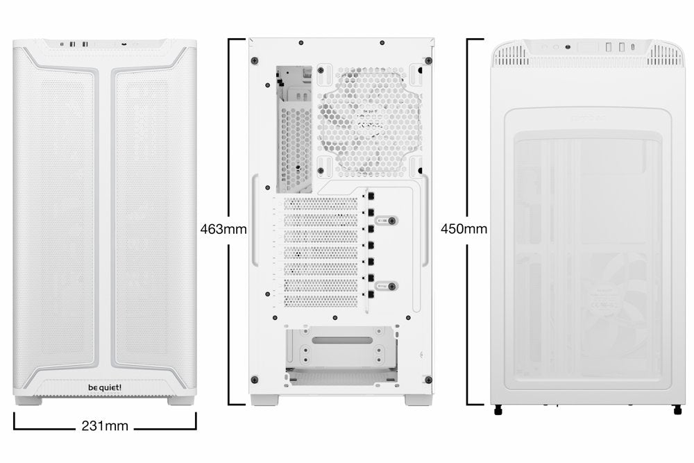 be quiet! PURE BASE 501 DX RGB | Midi Tower Case | Wit - Matmuis