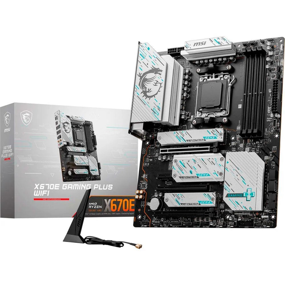 MSI X670E GAMING PLUS WIFI | Socket AM5 | AMD X670 | 4xDDR5 | ATX | Moederbord - Matmuis - Matmuis