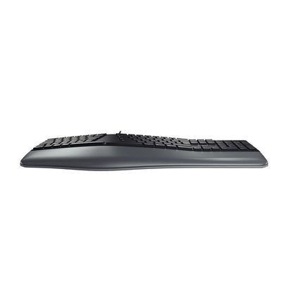 CHERRY KC 4500 Ergo | Toetsenbord | USB | QWERTY (US Engels) | Zwart - Matmuis - Matmuis