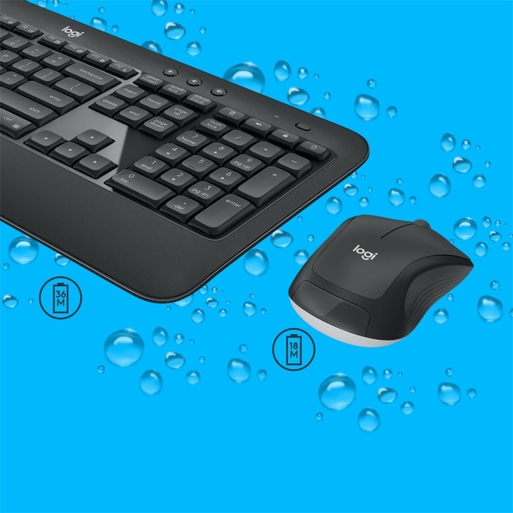 QWERTZ | Logitech MK540 Advanced | Draadloze Muis en Toetsenbordcombo | QWERTZ - Matmuis - Matmuis