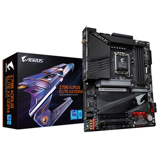 Gigabyte Z790 AORUS ELITE AX DDR4 (REV 1.0) | Socket LGA 1700 | Intel Z790 | 4xDDR4 | ATX | Moederbord - Matmuis