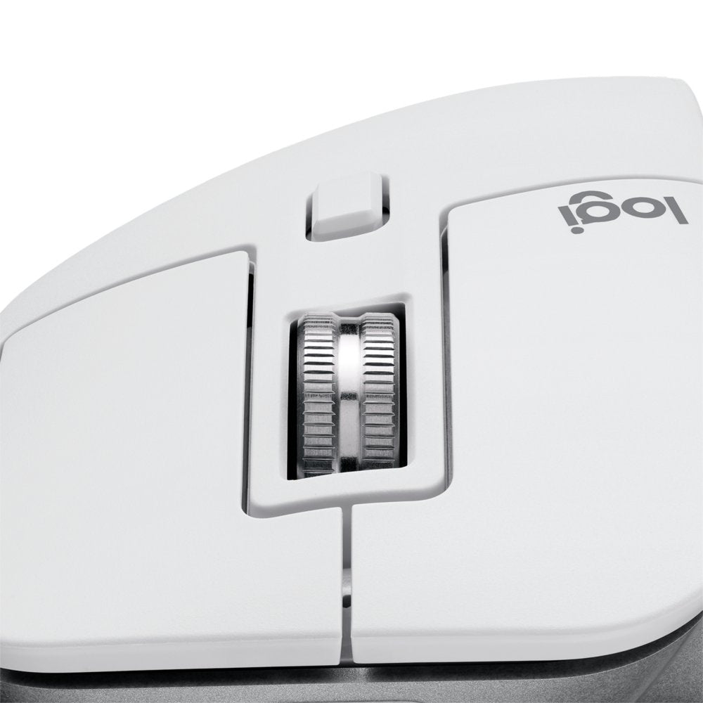 Logitech MX Master 3S | Draadloze Muis | RF-Draadloos + Bluetooth | 8000 DPI | Zilver/Wit - Matmuis - Matmuis