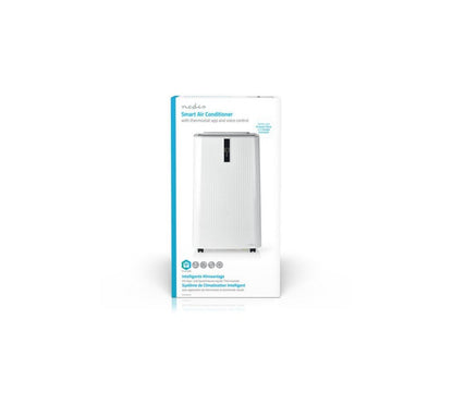 Nedis WIFIACMB1WT9 | Mobiele airconditioner | 3-in-1: koelen, ontvochtigen, ventileren | 9000 BTU | Wi-Fi & app-bediening | 65 dB | Wit
