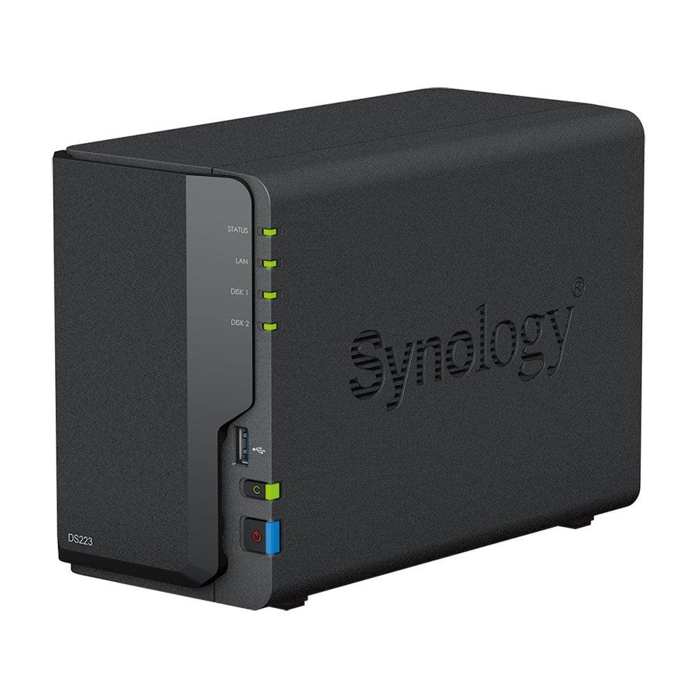 Synology DiskStation DS223 NAS | 2 Drive Bays | 1x Gigabit Ethernet | Zwart - Matmuis - Matmuis