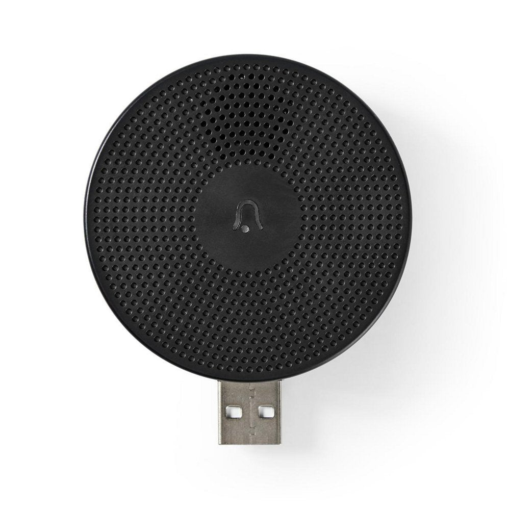Nedis WIFICDPC10BK | Draadloze deurbelontvanger | USB-gevoed | 433 MHz | 80 dB | Zwart - Matmuis
