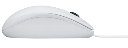 Logitech B100 | Bekabelde Muis | Links- en Rechtshandig | USB-A | 800 DPI | Wit - Matmuis - Matmuis