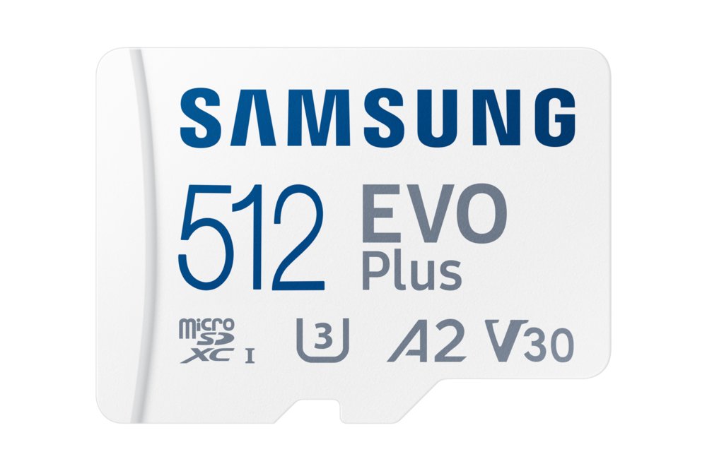 Samsung EVO Plus | MicroSDXC | 512GB | Class 10 | UHS-I U3 | V30 | A2 | Tot 160MB/s | Inclusief adapter - Matmuis - Matmuis