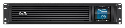 APC Smart-UPS SMC1000I-2UC | 1000 VA / 600 W | 2U Rackmount | 4x IEC C13 Stopcontacten | AVR Spanningsregeling | LCD-scherm | SmartConnect