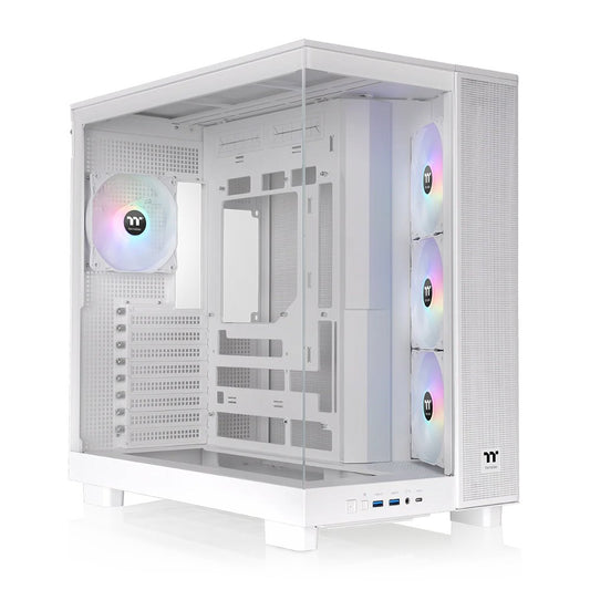 Thermaltake View 380 XL TG ARGB | Mid Tower Case | Snow (CA-11E-00M6WN-00) - Matmuis