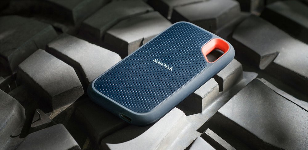 SanDisk Extreme Portable | Externe SSD | 1000GB | USB 3.2 | Zwart | Compact & Robuust - Matmuis