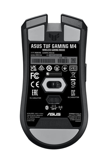 ASUS TUF Gaming M4 | Draadloze Gaming Muis | Rechtshandig | RF + Bluetooth | 12000 DPI | Zwart - Matmuis - Matmuis