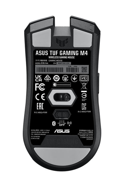 ASUS TUF Gaming M4 | Draadloze Gaming Muis | Rechtshandig | RF + Bluetooth | 12000 DPI | Zwart - Matmuis - Matmuis