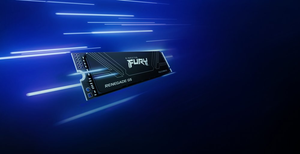 Kingston Fury Renegade G5 | 1TB NVMe SSD | M.2 | Gen5 | 14.200MB/s Lezen | 11.000MB/s Schrijven - Matmuis