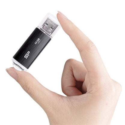 Silicon Power Blaze B02 | 64GB USB-A 3.2 Flash Drive | Zwart - Matmuis