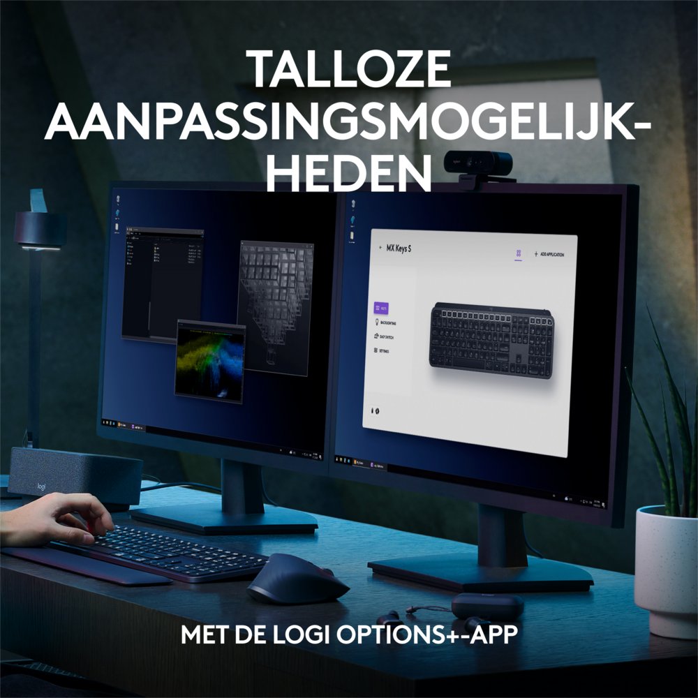 Logitech MX Keys S | Draadloos Toetsenbord | QWERTY - Matmuis - Matmuis