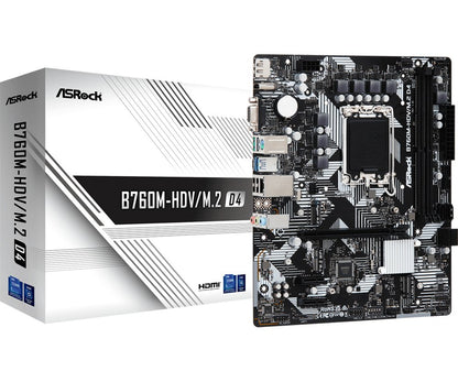 Asrock B760M-HDV/M.2 D4 | Socket LGA 1700 | Intel B760 | 2xDDR4 | Micro-ATX | Moederbord - Matmuis - Matmuis