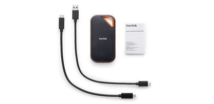 SanDisk Extreme PRO Portable | Externe SSD | 2000GB | USB 3.2 | Zwart | Compact & Robuust - Matmuis