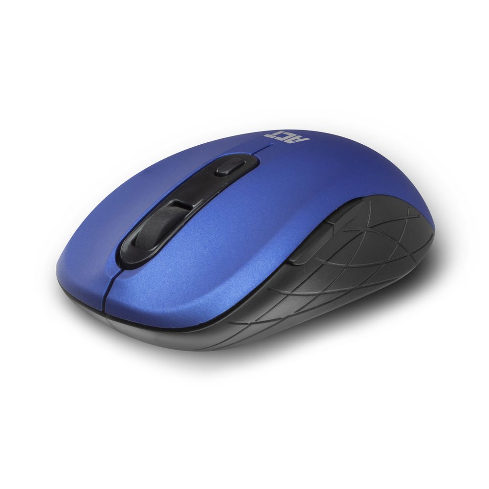 ACT AC5140 | Draadloze Muis | Links- en Rechtshandig | RF | 1600 DPI | Blauw/Zwart - Matmuis - Matmuis