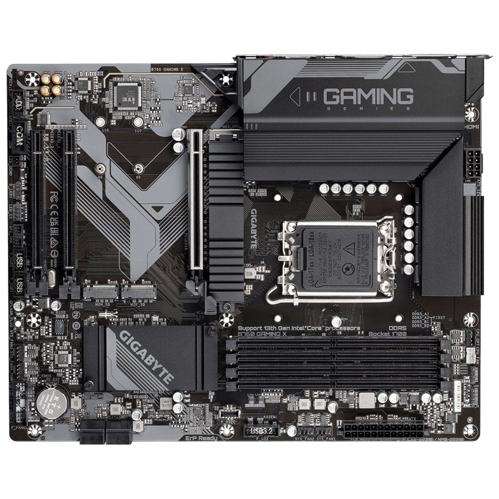 Gigabyte B760 GAMING X | Socket LGA 1700 | Intel B760 | 4xDDR5 | ATX | Moederbord - Matmuis - Matmuis