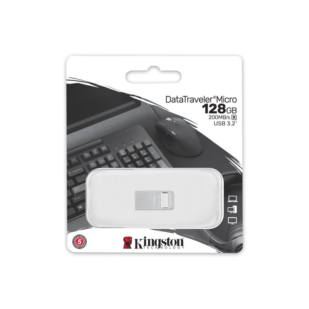 Kingston DataTraveler | 128GB USB-C 3.2 Flash Drive | Zilver - Matmuis - Matmuis