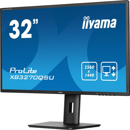 iiyama ProLite XB3270QSU-B1 32'' | 2560x1440 QHD IPS | 100Hz | HDMI DisplayPort | 3ms | Monitor