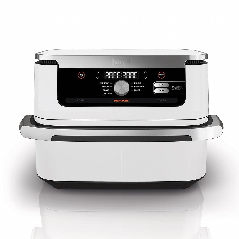 Ninja AF500EUWH Airfryer | Dubbele Mand | 10,4 Liter | Vrijstaand | 2470 Watt | Wit - Matmuis - Matmuis
