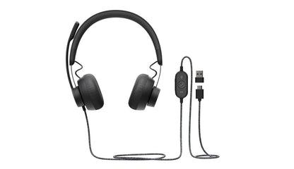 Logitech Zone Wired Headset | USB-C/A | Bedrade Headset met Microfoon | Grafiet - Matmuis - Matmuis