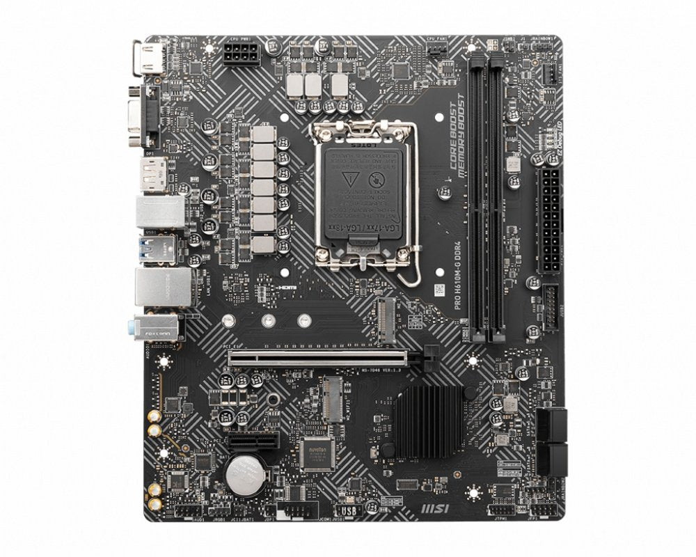MSI PRO H610M-G | Socket LGA 1700 | Intel H610 | 2xDDR4 | Micro-ATX | Moederbord - Matmuis - Matmuis