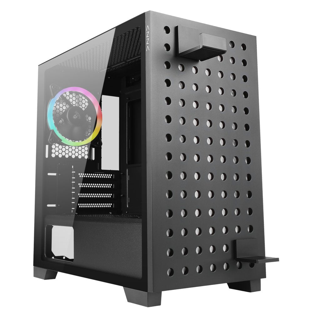 Azza Elise RGB | Micro Tower | Zwart - Matmuis