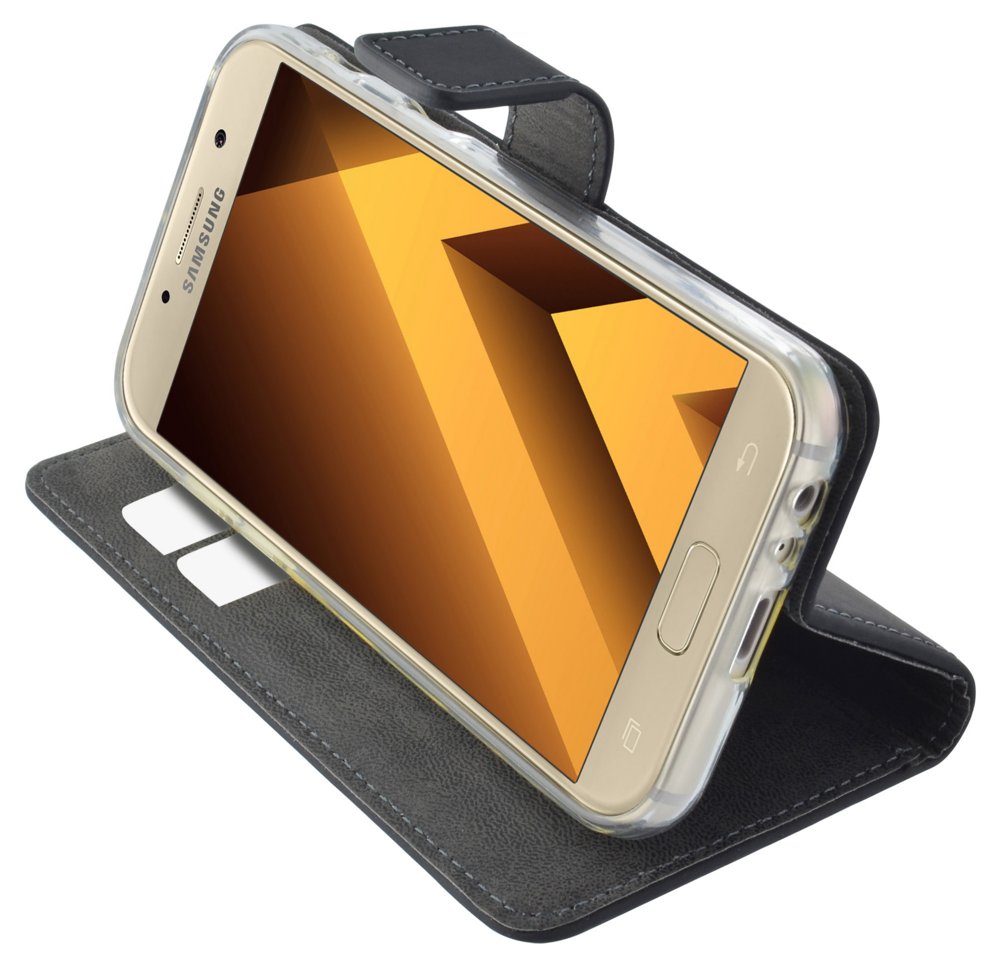Mobiparts Premium Wallet TPU Case | Samsung Galaxy A3 (2017) | Zwart - Matmuis - Matmuis