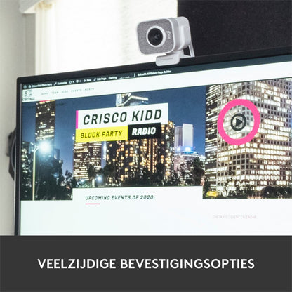 Logitech StreamCam | 1080p 60FPS USB-C Webcam met Microfoon | Wit - Matmuis