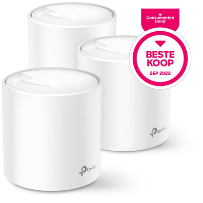 TP-Link Deco X20 (3-pack) | Dual-band WiFi 6 Mesh Router | Gigabit Ethernet | AX1800 - Matmuis - Matmuis