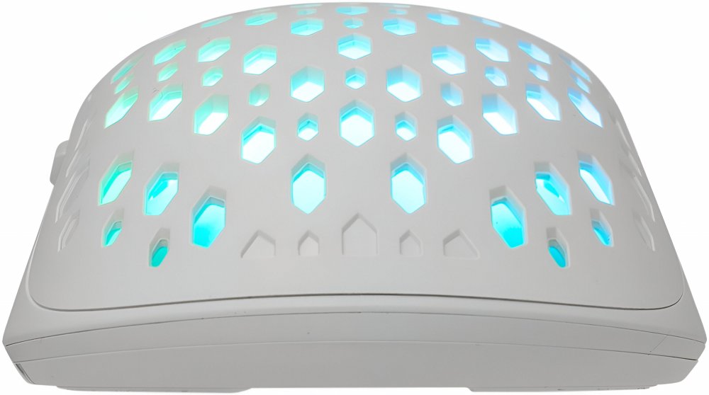 Baracuda OCTOPUS RGB | Bekabelde Gaming Muis | Rechtshandig | USB-A | 3600 DPI | Wit - Matmuis
