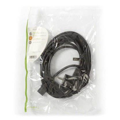 Nedis CEGP10000BK50 | 5 m Stroomkabel | Type F (CEE 7/7) Male naar IEC C13 | Zwart | 10A / 250V | PVC - Matmuis - Matmuis