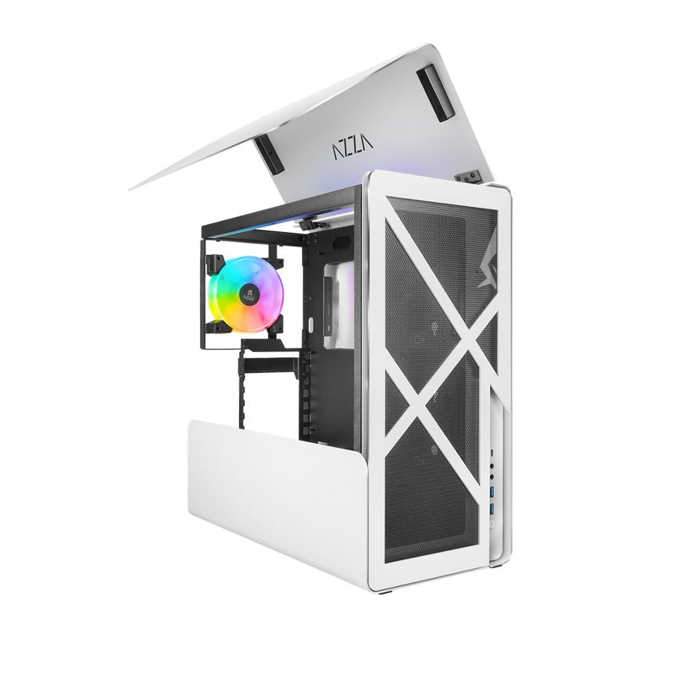 Azza Cast 808 RGB | Midi Tower Case | Wit - Matmuis