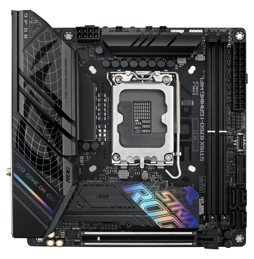ASUS ROG STRIX B760-I GAMING WIFI | Socket LGA 1700 | Intel B760 | 2xDDR5 | Mini-ITX | Moederbord - Matmuis - Matmuis