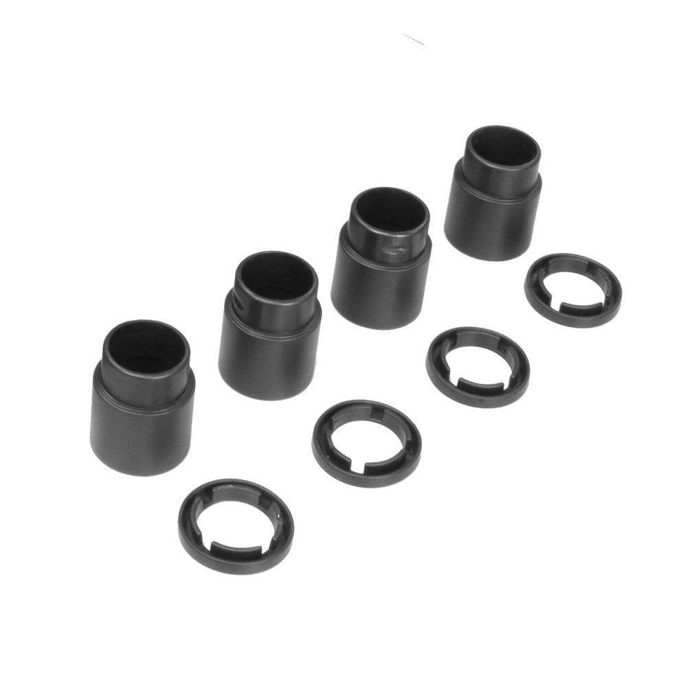 ACT AC8220 | Verhogingspoten voor Monitorstandaarden | 3 cm Verhogen | Compatibel met AC8210 & AC8215 | Set van 4 | Zwart - Matmuis - Matmuis