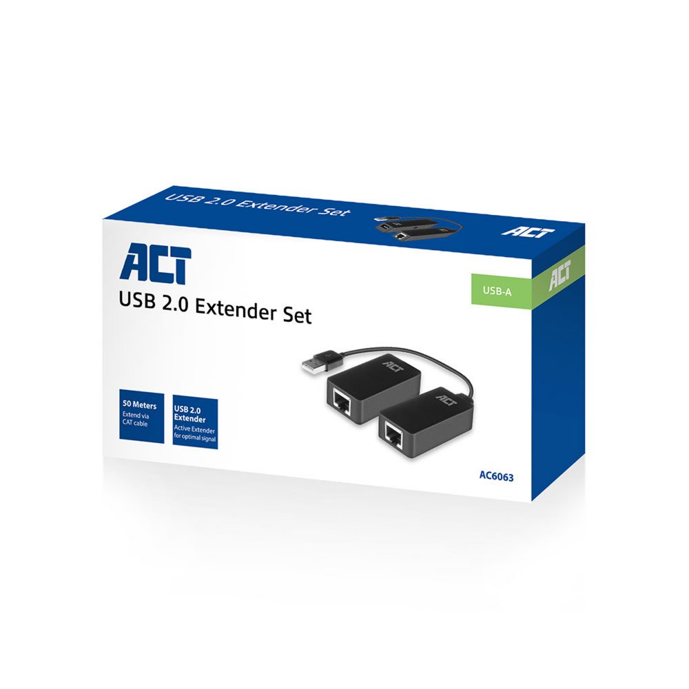 ACT AC6063 USB-extender set | Over UTP | Tot 50 meter - Matmuis - Matmuis