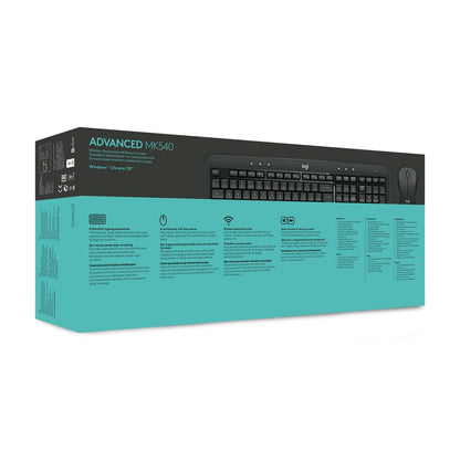 Logitech MK540 Advanced | Draadloze Muis- en Toetsenbordcombo | AZERTY | België - Matmuis - Matmuis