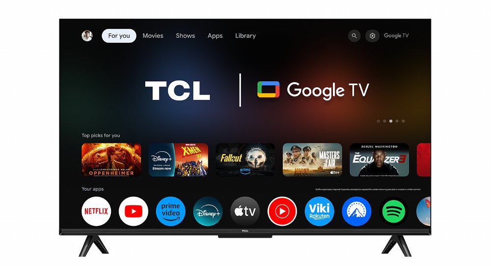 TCL 55P6K 55" | 4K UHD Smart TV | Google TV | HDR10 | Zwart