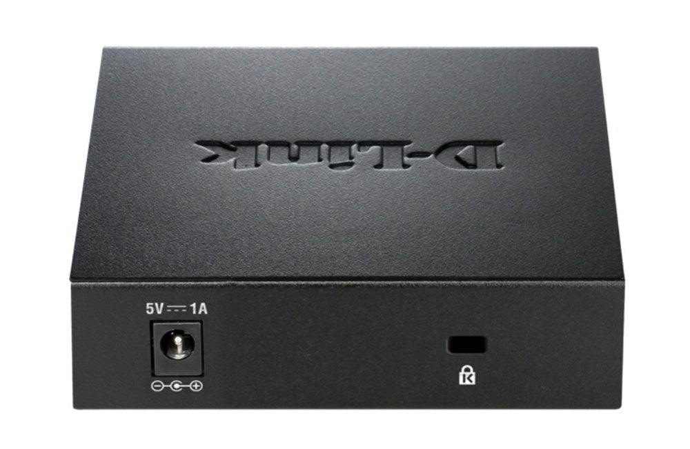 D-Link DGS-105 | Unmanaged Switch | 5 Poorten | Gigabit Ethernet (10/100/1000 Mbps) | Zwart