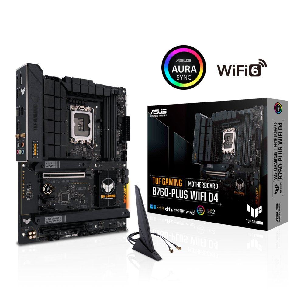 ASUS TUF GAMING B760-PLUS WIFI D4 | Socket LGA 1700 | Intel B760 | 4xDDR4 | ATX | Moederbord - Matmuis - Matmuis
